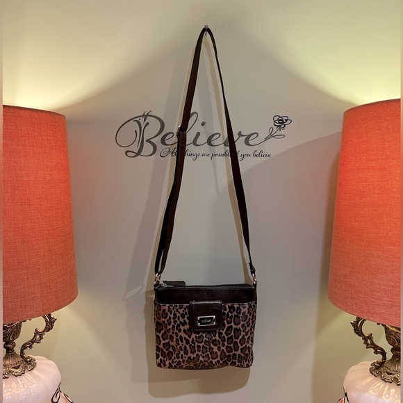 Nine West Cheetah Crossbody Purse - Picture 1 of 10